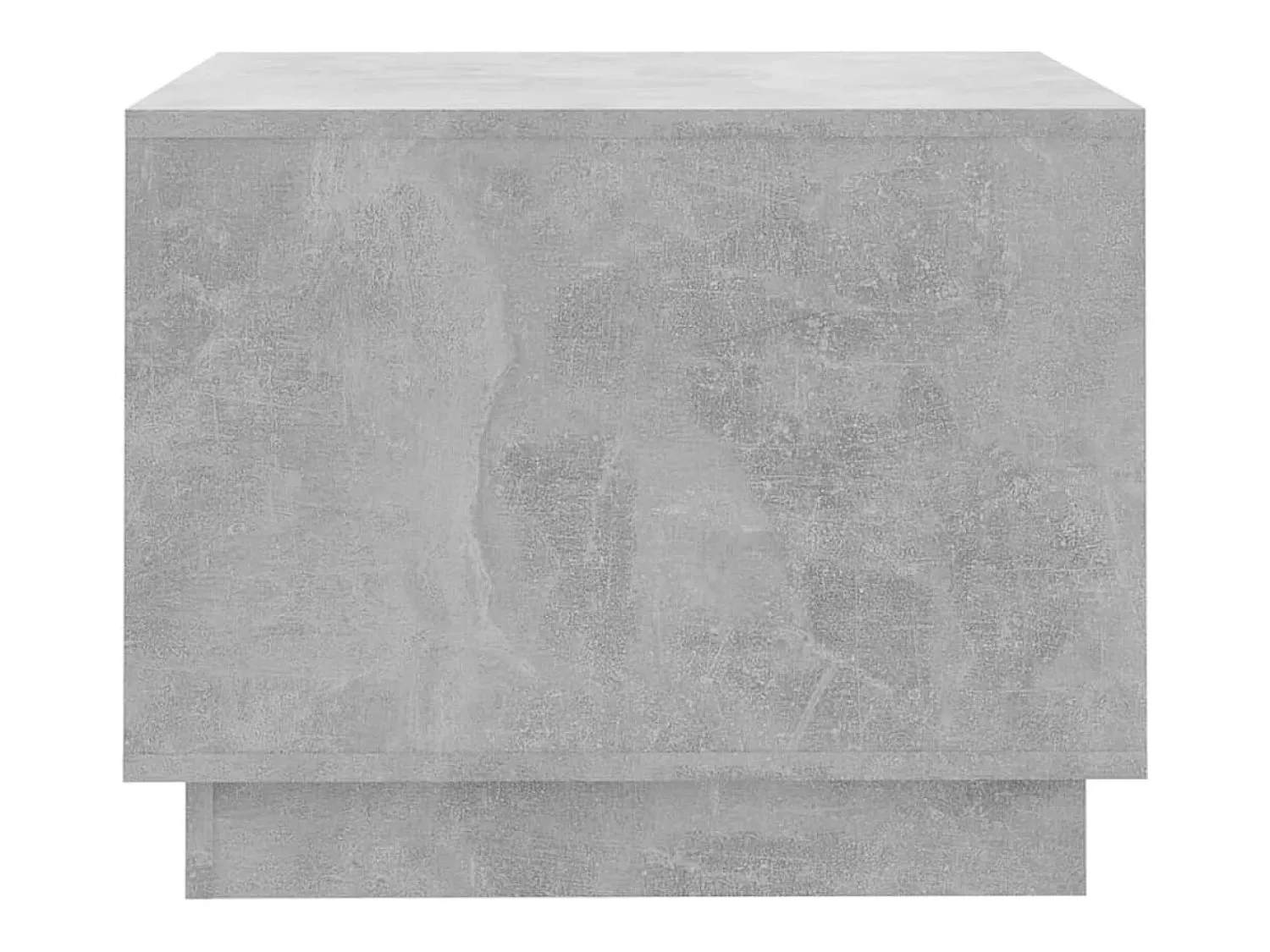 Mesa de centro | Mesa de apoio 55x55x43 cm derivados de madeira cinza cimento^ Mesa De Centro