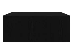 Mesa De Centro* Mesa de centro | Mesa de apoio com gavetas 100x100x40 cm carvalho Preto