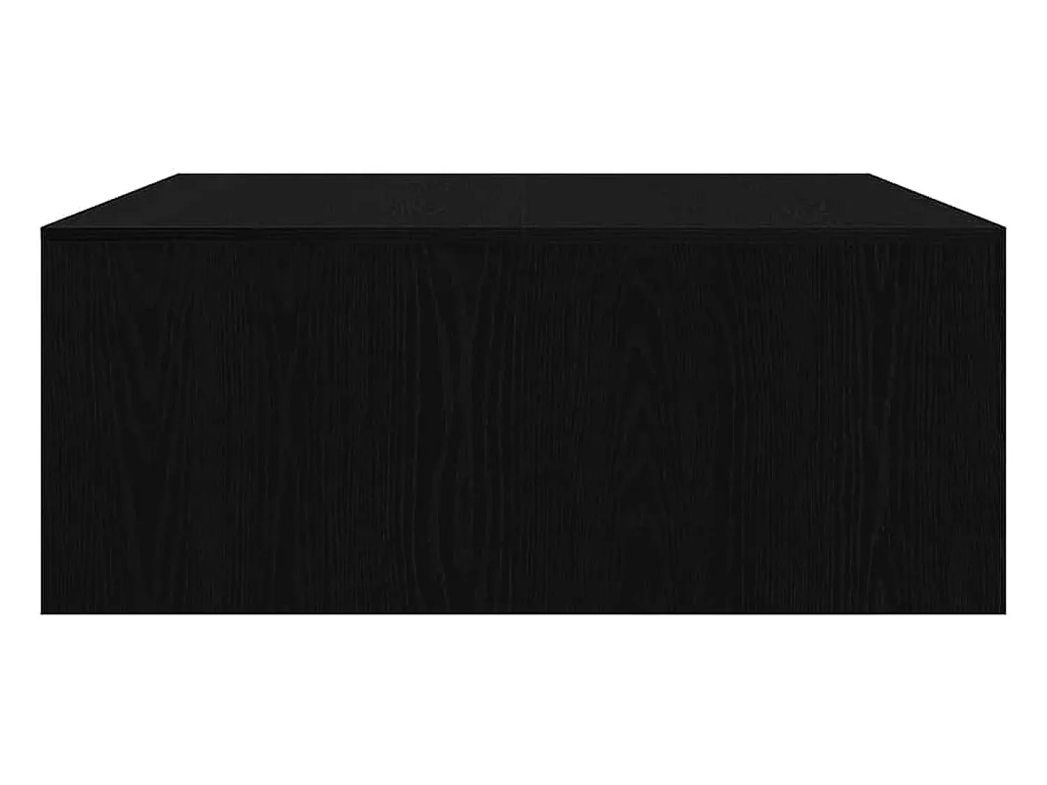 Mesa De Centro* Mesa de centro | Mesa de apoio com gavetas 100x100x40 cm carvalho Preto