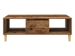 Mesa De Centro| Mesa de centro | Mesa de apoio Madeira antiga 103.5x60x35 cm Castanho