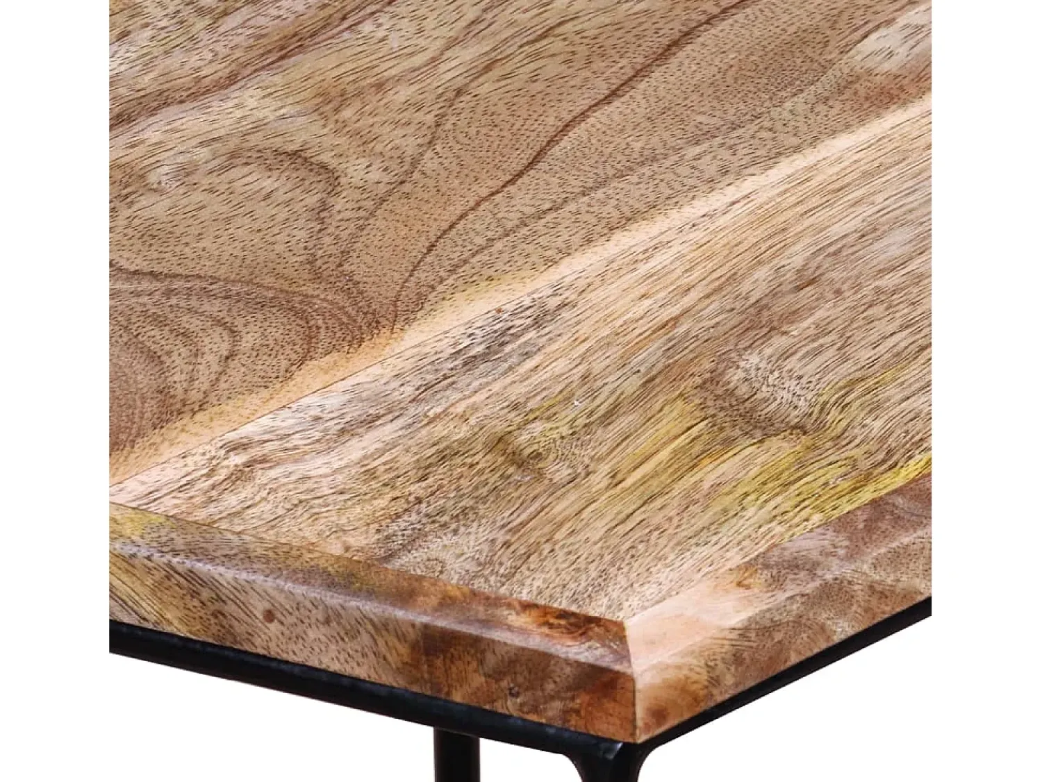 Mesa De Centro| Mesa de centro | Mesa de apoio madeira de mangueira maciça 56x48x40 cm Castanho