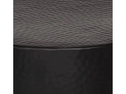 Mesa de centro | Mesa de apoio em alumínio martelado Ø 50x30 cm^ Mesa De Centro