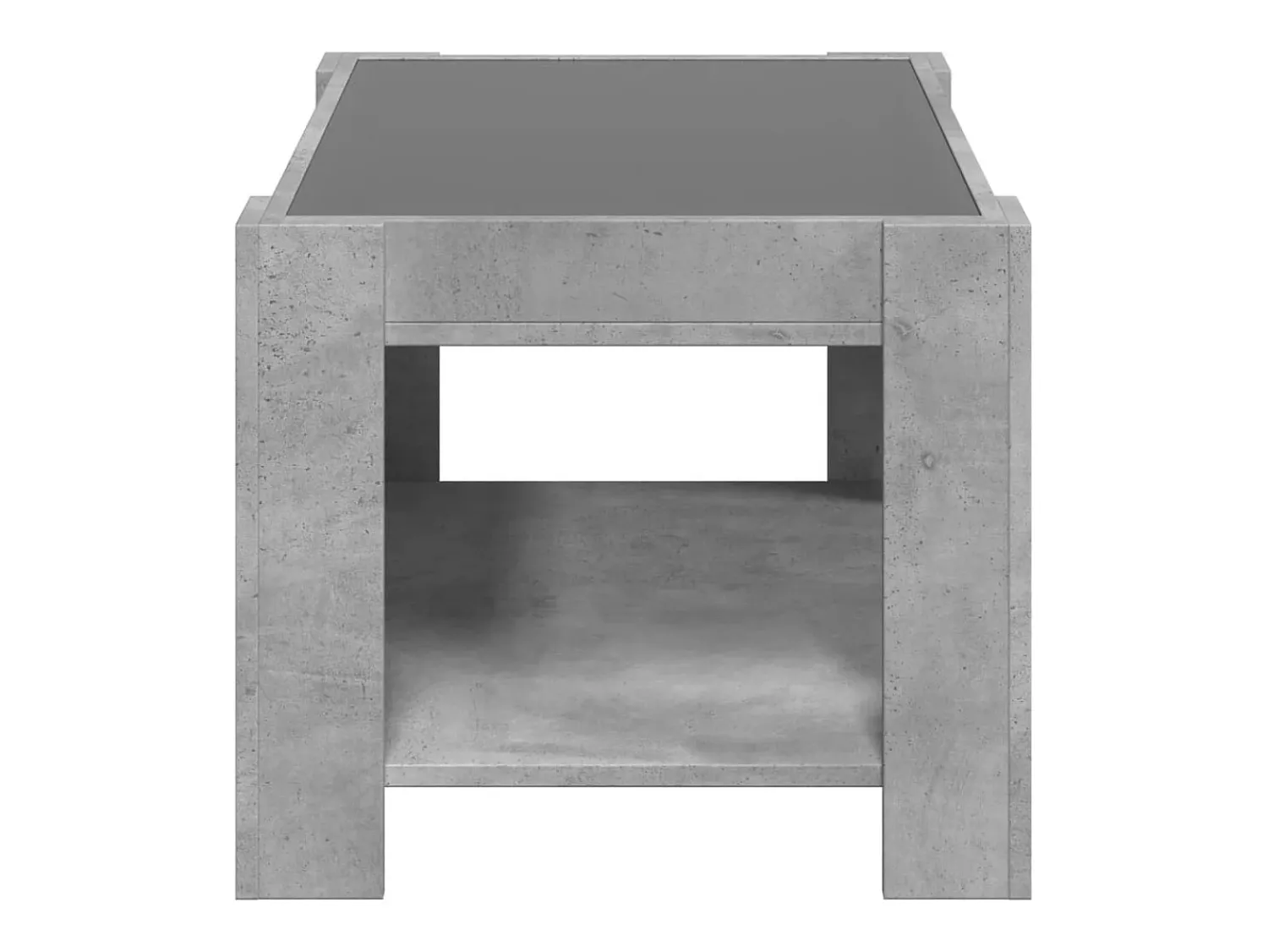 Mesa de centro | Mesa de apoio c/ LEDs 73x53x45 cm derivados de madeira^ Mesa De Centro