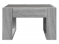 Mesa de centro | Mesa de apoio luzes LED Infinity 50x53x30 cm sonoma^ Mesa De Centro