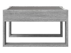 Mesa de centro | Mesa de apoio luzes LED Infinity 50x53x30 cm sonoma^ Mesa De Centro