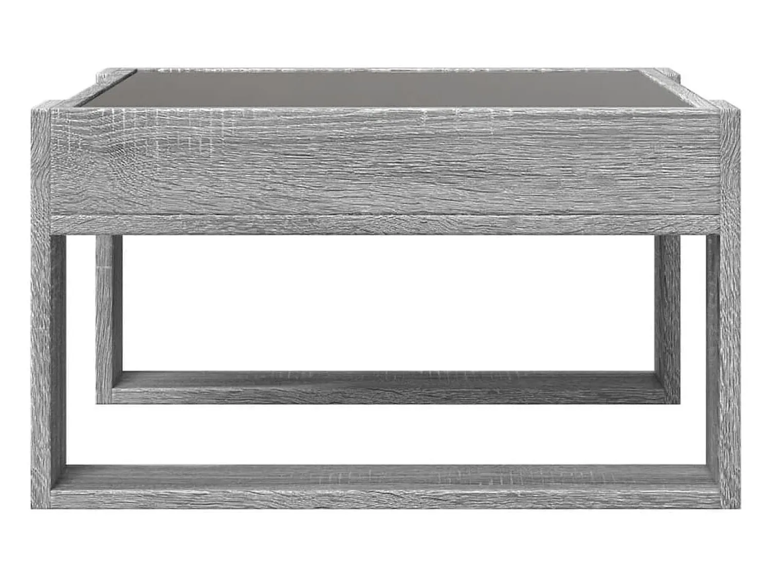 Mesa de centro | Mesa de apoio luzes LED Infinity 50x53x30 cm sonoma^ Mesa De Centro