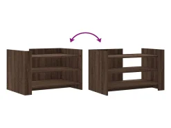 Mesa de centro | Mesa de apoio 80x50x50 cm derivados madeira carvalho^ Mesa De Centro