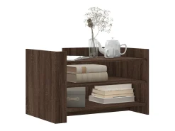 Mesa de centro | Mesa de apoio 80x50x50 cm derivados madeira carvalho^ Mesa De Centro
