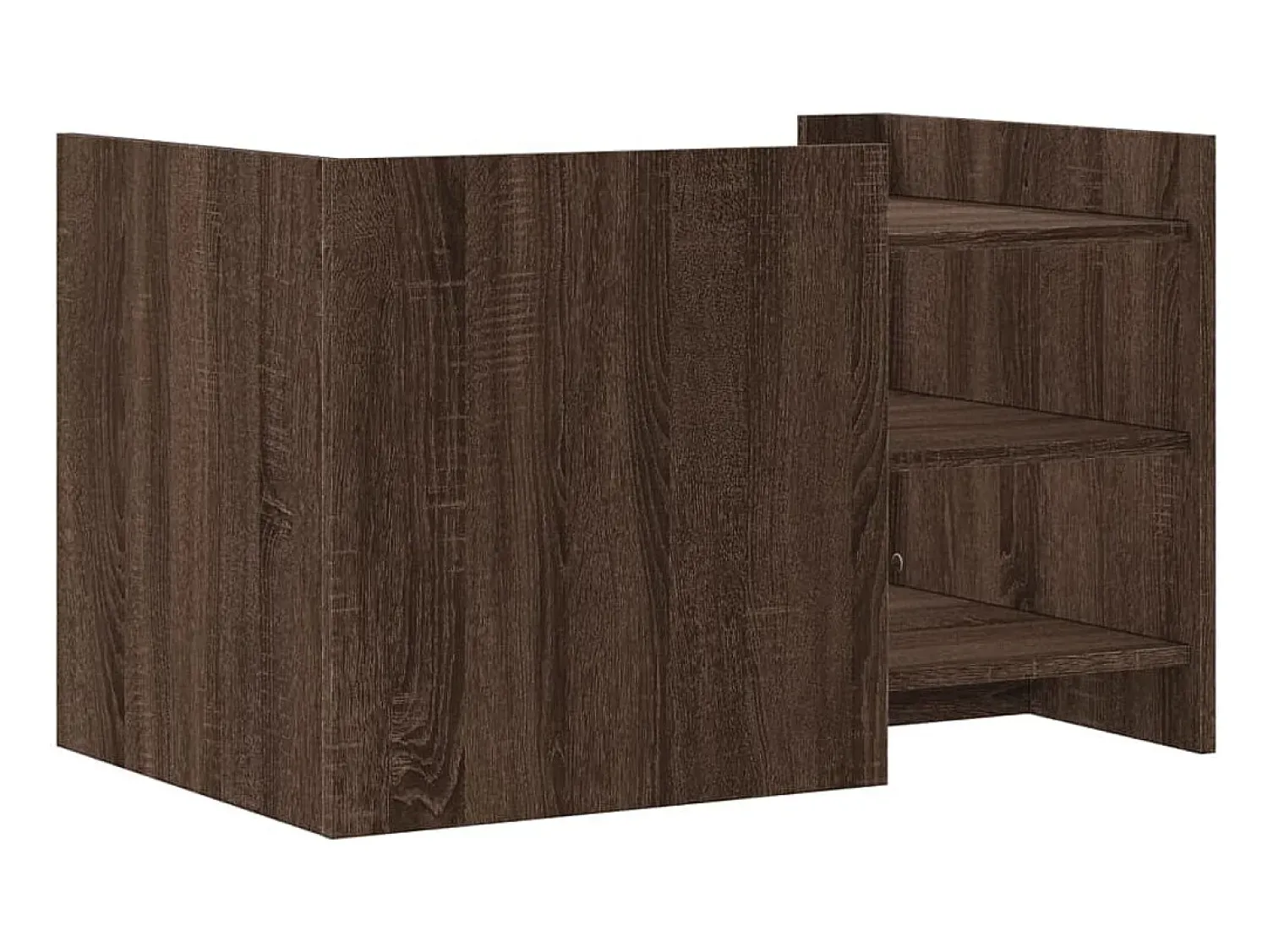 Mesa de centro | Mesa de apoio 80x50x50 cm derivados madeira carvalho^ Mesa De Centro
