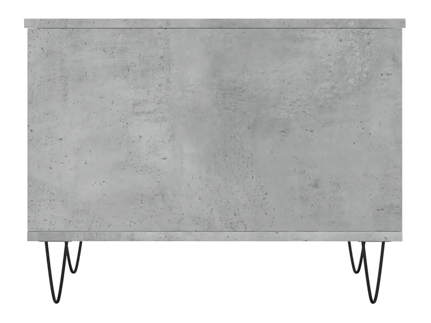 New Mesa de centro | Mesa de apoio | Mesa de café 60x44.5x45 cm derivados madeira cimento Cinzento
