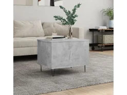 New Mesa de centro | Mesa de apoio | Mesa de café 60x44.5x45 cm derivados madeira cimento Cinzento