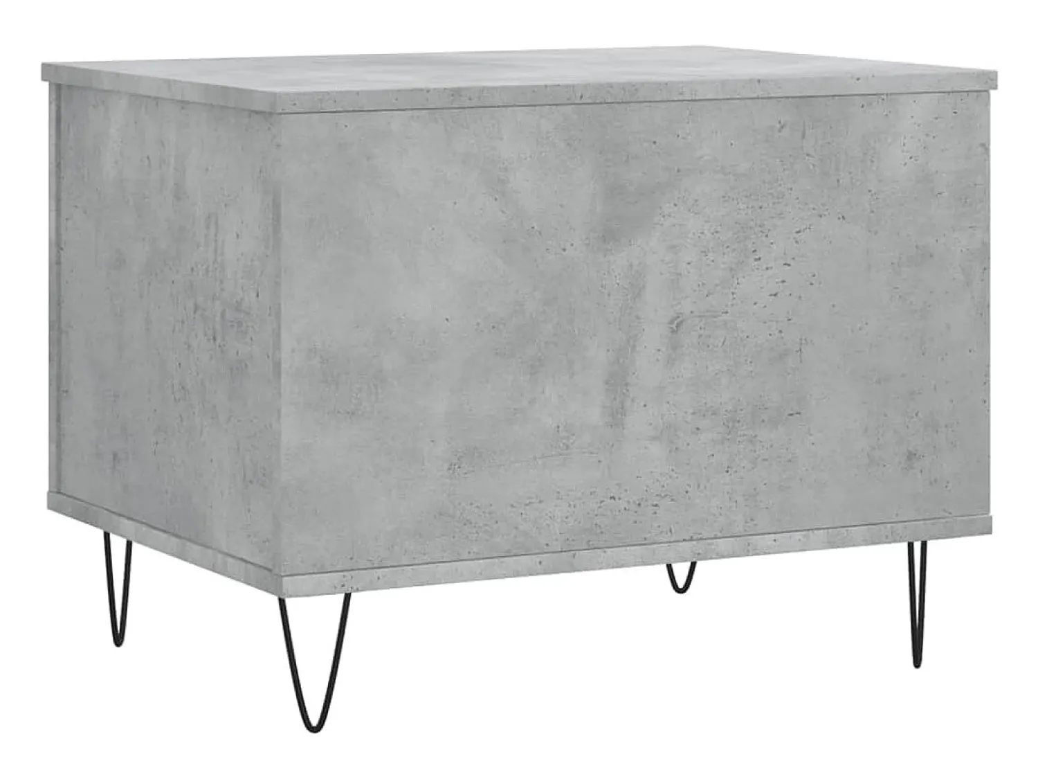 New Mesa de centro | Mesa de apoio | Mesa de café 60x44.5x45 cm derivados madeira cimento Cinzento