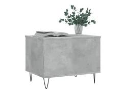 New Mesa de centro | Mesa de apoio | Mesa de café 60x44.5x45 cm derivados madeira cimento Cinzento