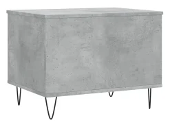 New Mesa de centro | Mesa de apoio | Mesa de café 60x44.5x45 cm derivados madeira cimento Cinzento
