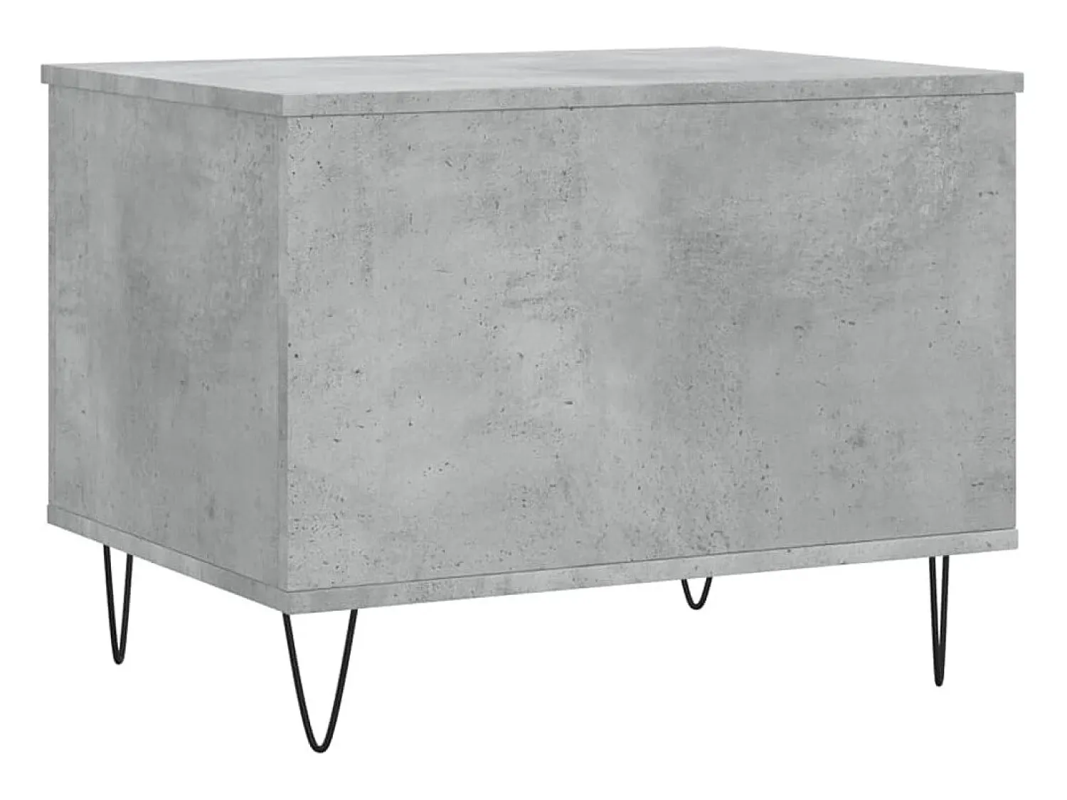 New Mesa de centro | Mesa de apoio | Mesa de café 60x44.5x45 cm derivados madeira cimento Cinzento