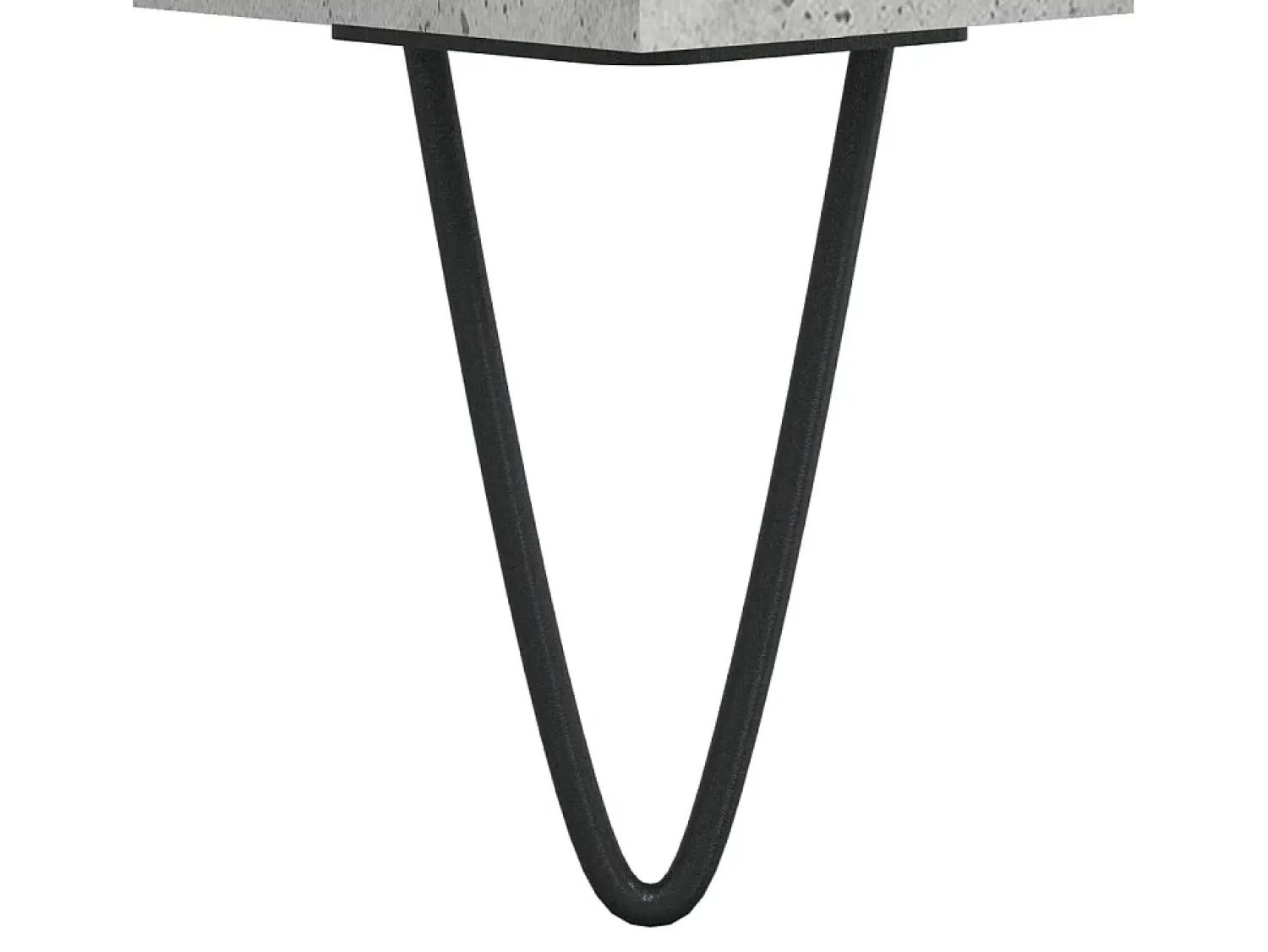 New Mesa de centro | Mesa de apoio | Mesa de café 60x44.5x45 cm derivados madeira cimento Cinzento