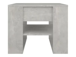 Mesa De Centro| Mesa de centro | Mesa de apoio 55.5x55x45 cm madeira processada cinza cimento Cinzento