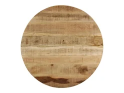 Hot Mesa de centro | Mesa de apoio | Mesa de café madeira de mangueira maciça áspera 65x32 cm Castanho