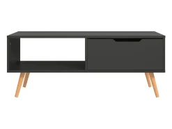 Outlet Mesa de centro | Mesa de apoio 100x49.5x43 cm derivados de madeira cinza Cinzento