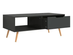 Outlet Mesa de centro | Mesa de apoio 100x49.5x43 cm derivados de madeira cinza Cinzento