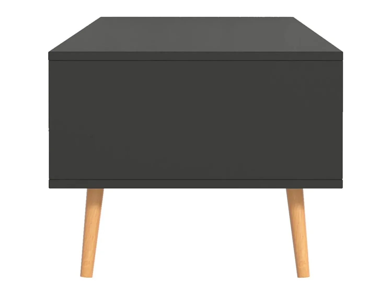 Outlet Mesa de centro | Mesa de apoio 100x49.5x43 cm derivados de madeira cinza Cinzento