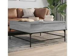Online Mesa de centro | Mesa de apoio 95x95x45 cm derivados madeira/metal cinza sonoma Cinzento