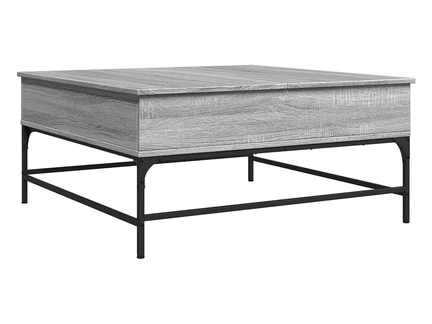Online Mesa de centro | Mesa de apoio 95x95x45 cm derivados madeira/metal cinza sonoma Cinzento