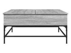 Online Mesa de centro | Mesa de apoio 95x95x45 cm derivados madeira/metal cinza sonoma Cinzento