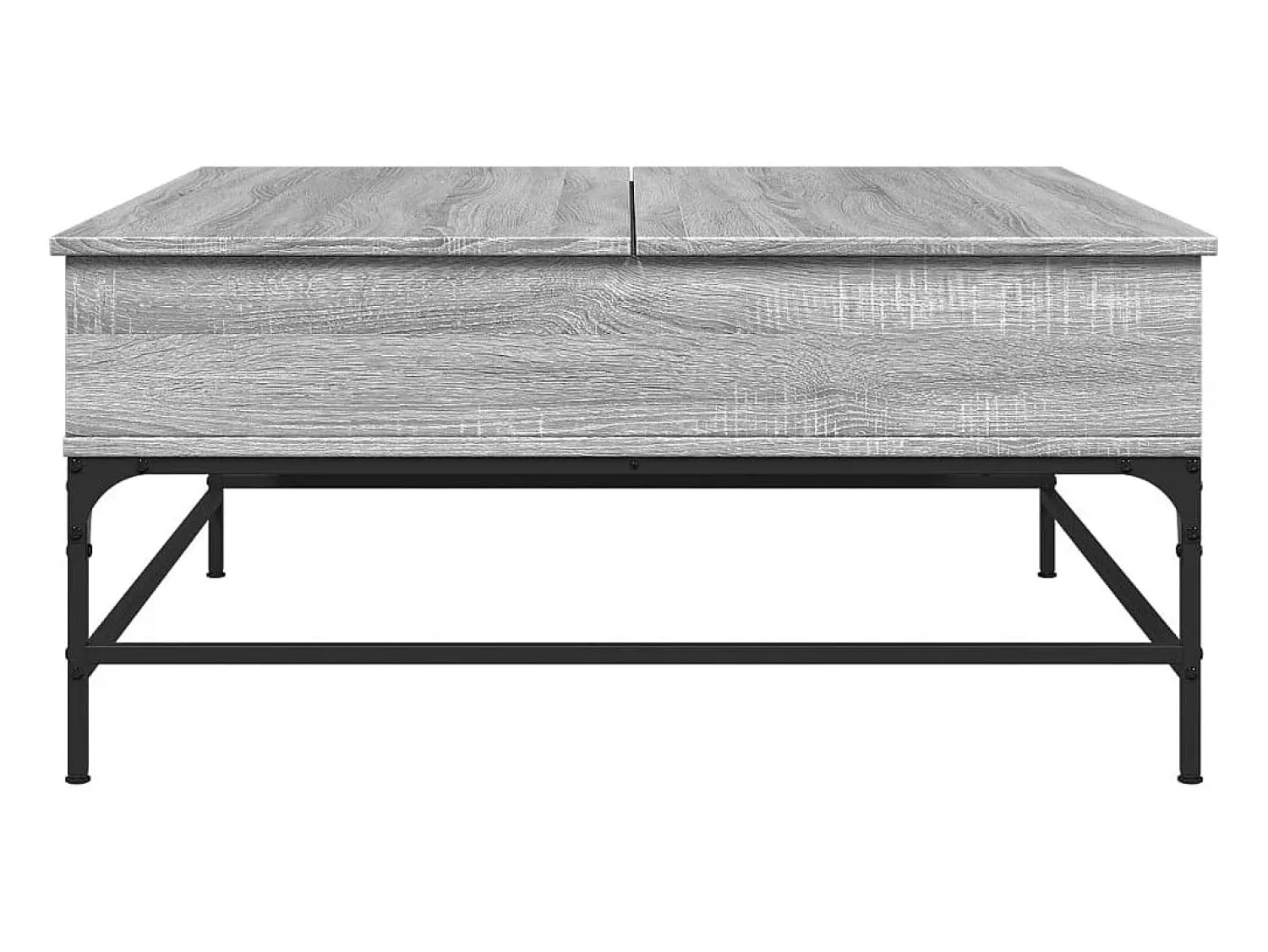 Online Mesa de centro | Mesa de apoio 95x95x45 cm derivados madeira/metal cinza sonoma Cinzento