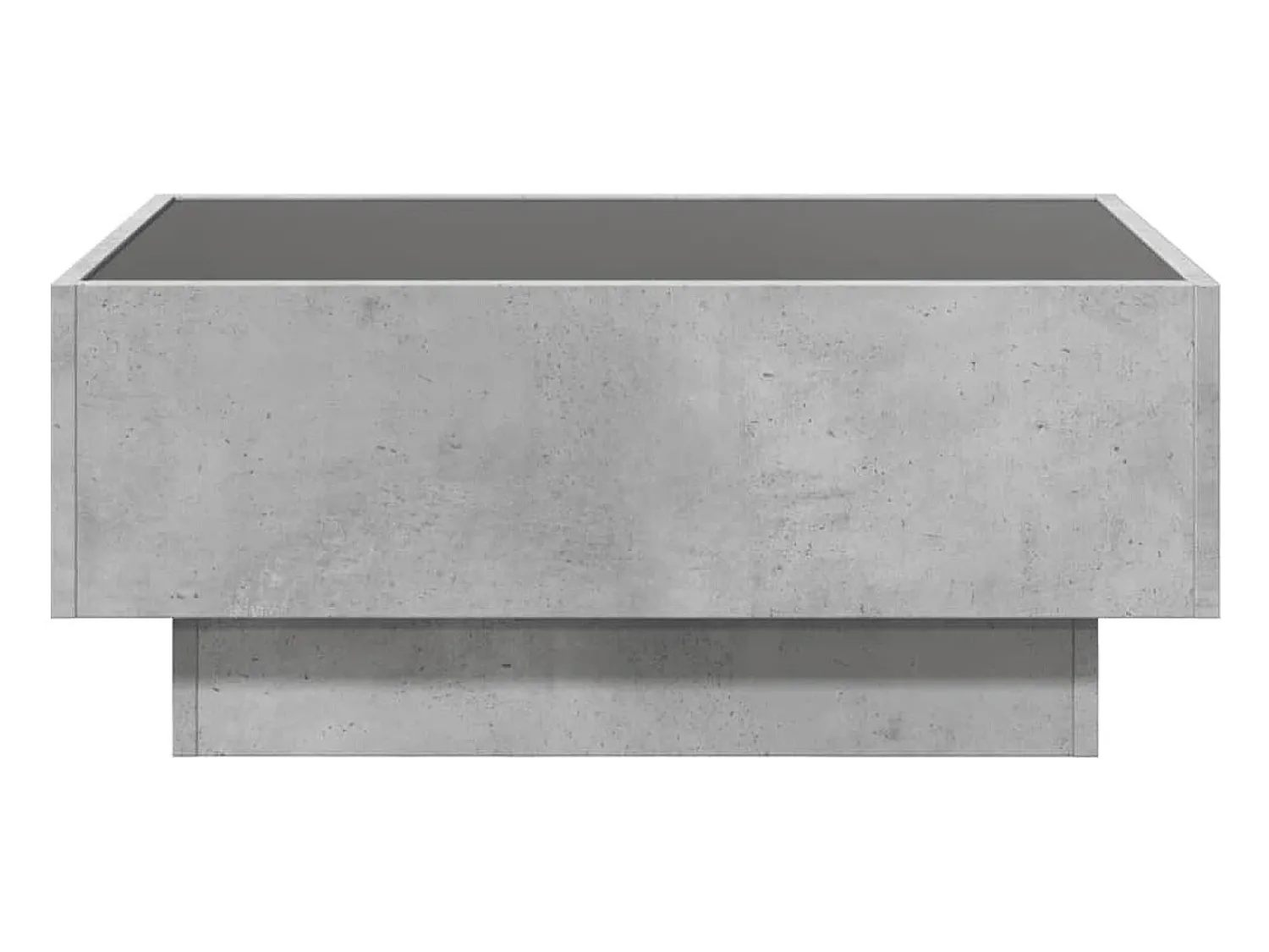 Mesa De Centro| Mesa de centro | Mesa de apoio c/ LEDs 70x50x30 cm derivados de madeira Cinzento