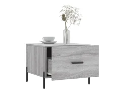 Mesa De Centro* Mesa de centro | Mesa de apoio 50x50x40 cm derivados madeira sonoma cinza Cinzento