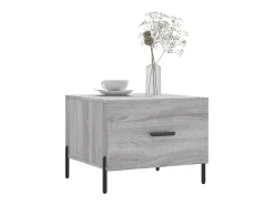 Mesa De Centro* Mesa de centro | Mesa de apoio 50x50x40 cm derivados madeira sonoma cinza Cinzento