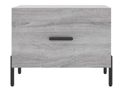 Mesa De Centro* Mesa de centro | Mesa de apoio 50x50x40 cm derivados madeira sonoma cinza Cinzento