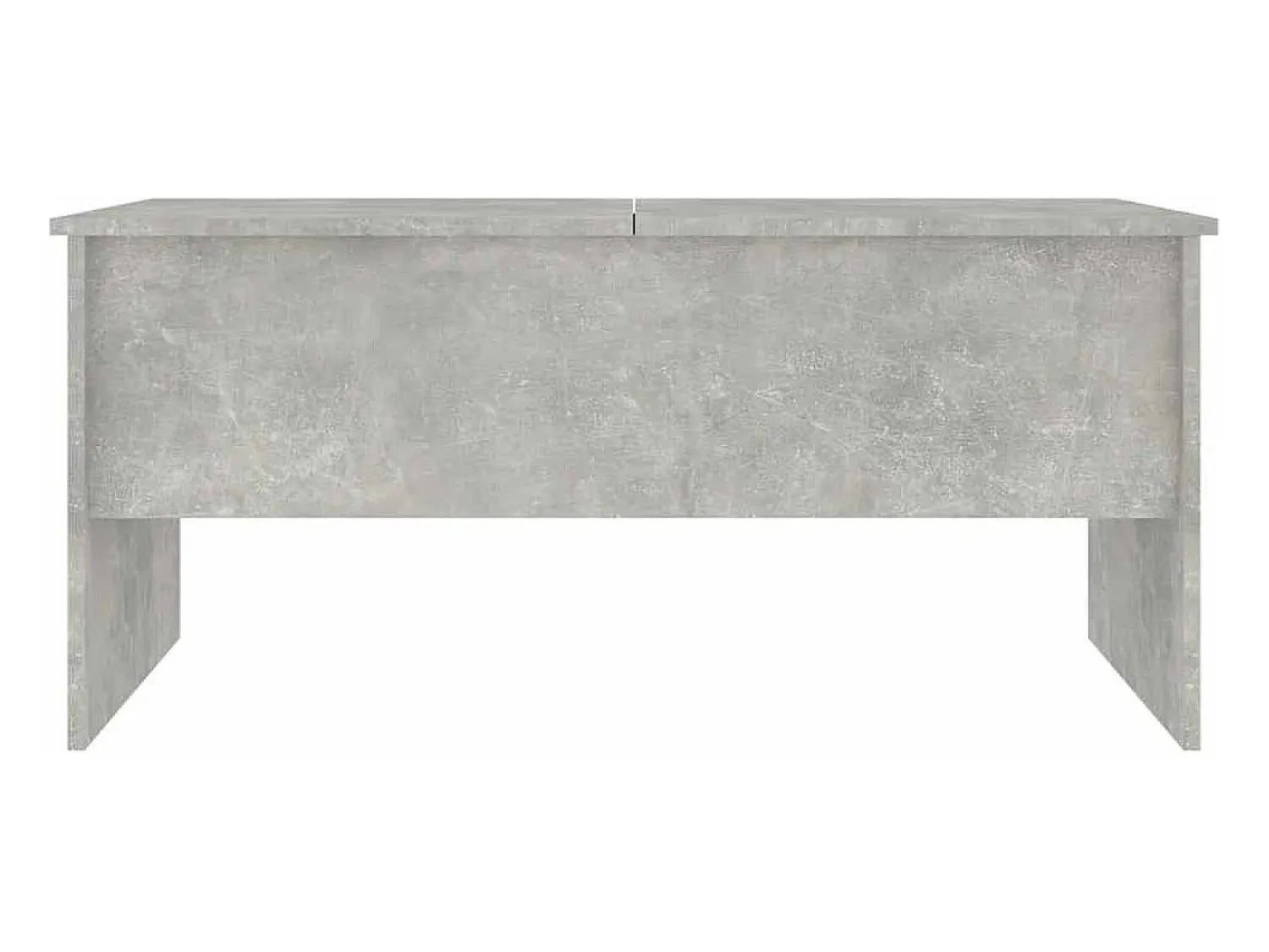 Mesa de centro | Mesa de apoio 102x50.5x46.5cm madeira processada cinza cimento^ Mesa De Centro