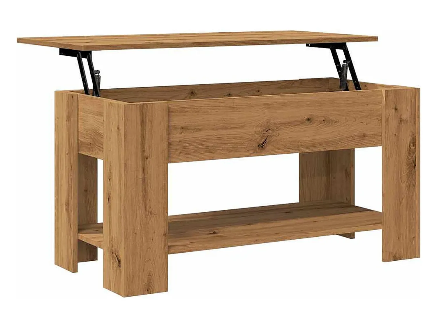 Mesa de centro | Mesa de apoio | Mesa de café em carvalho artesanal 101x49x52 cm^ Mesa De Centro