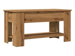 Mesa de centro | Mesa de apoio | Mesa de café em carvalho artesanal 101x49x52 cm^ Mesa De Centro