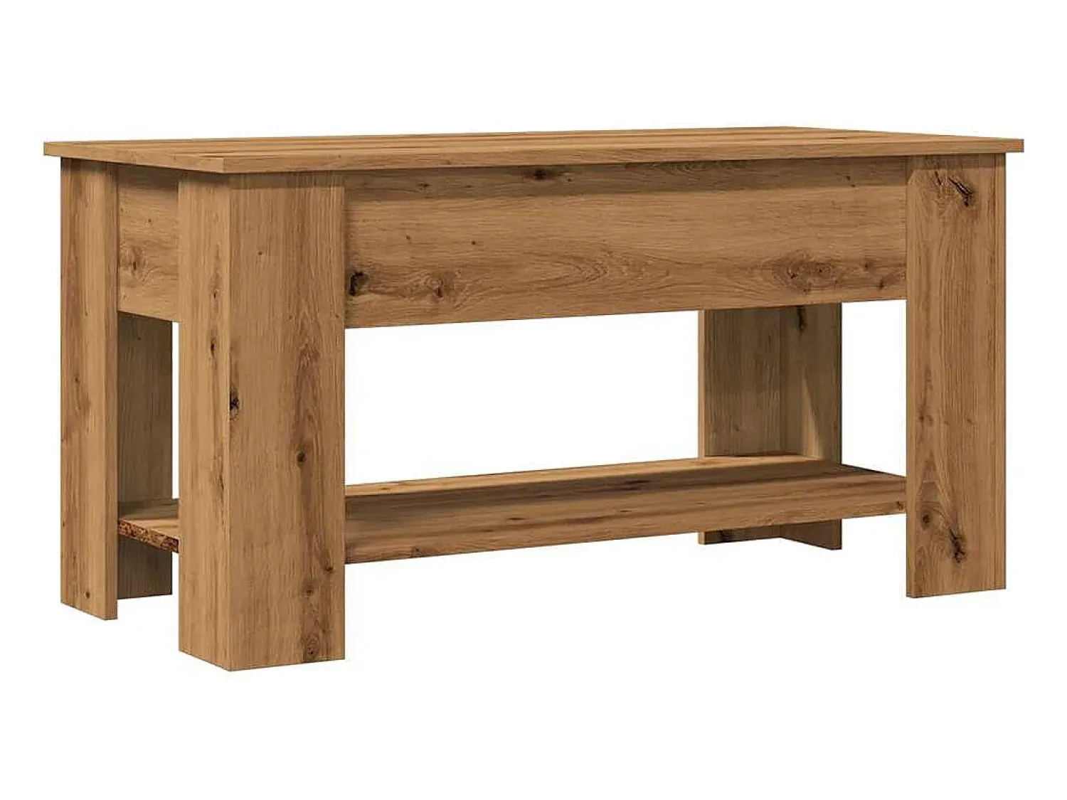 Mesa de centro | Mesa de apoio | Mesa de café em carvalho artesanal 101x49x52 cm^ Mesa De Centro