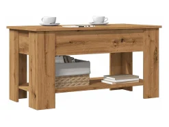 Mesa de centro | Mesa de apoio | Mesa de café em carvalho artesanal 101x49x52 cm^ Mesa De Centro