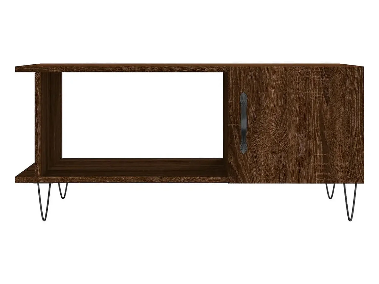 Discount Mesa de centro | Mesa de apoio 90x50x40 cm derivados de madeira carvalho Castanho