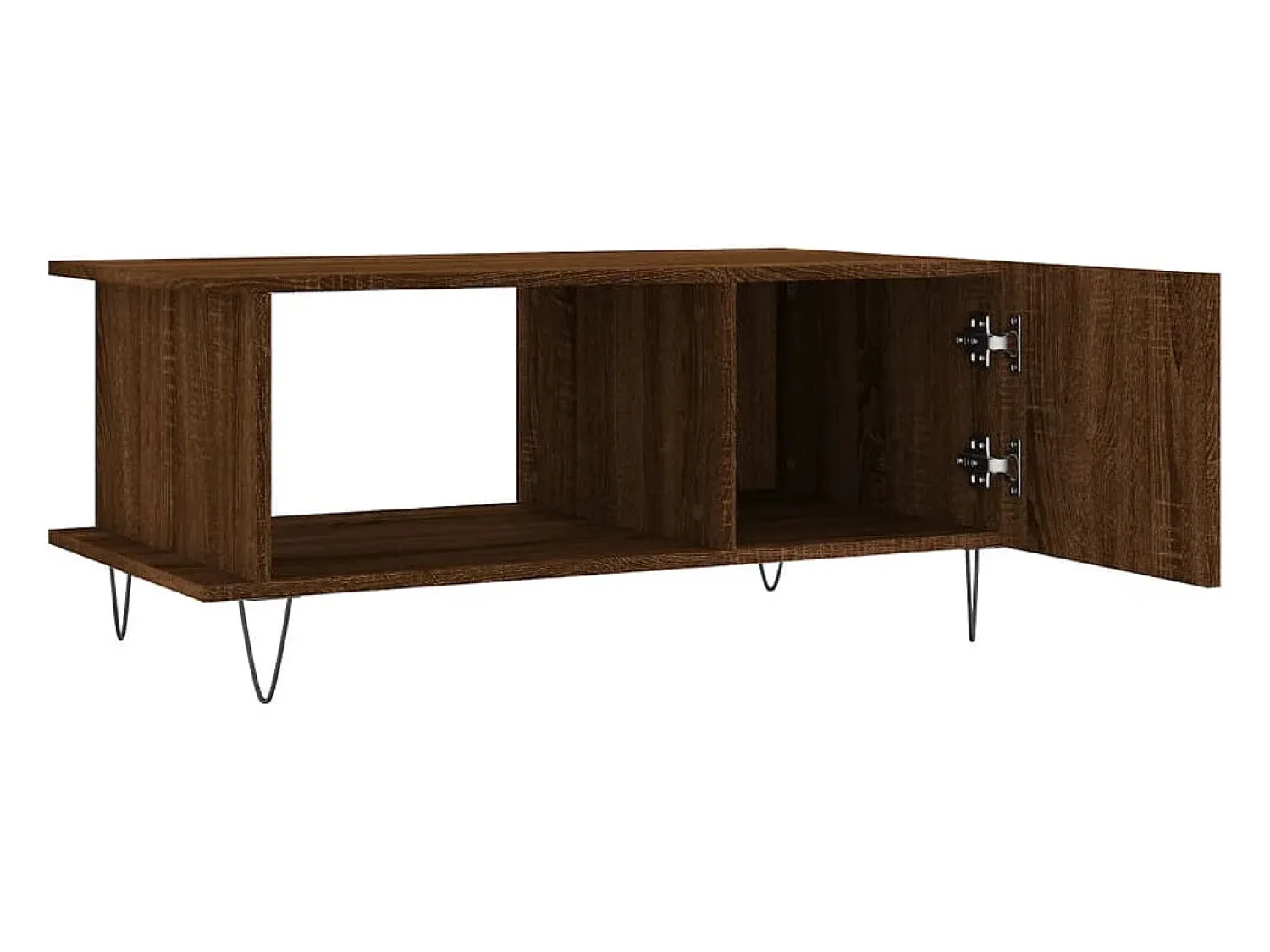 Discount Mesa de centro | Mesa de apoio 90x50x40 cm derivados de madeira carvalho Castanho