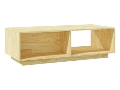 Mesa De Centro* Mesa de centro | Mesa de apoio | Mesa de café 110x50x33.5 cm madeira de pinho maciça Castanho