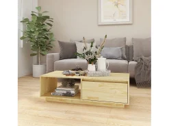 Mesa De Centro* Mesa de centro | Mesa de apoio | Mesa de café 110x50x33.5 cm madeira de pinho maciça Castanho
