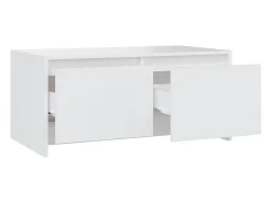 Mesa De Centro* Mesa de centro | Mesa de apoio 90x50x41.5 cm derivados de madeira Branco
