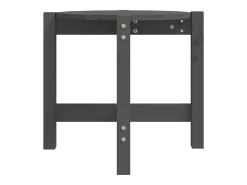 Best Mesa de centro | Mesa de apoio Ø 52.5x45 cm madeira de pinho maciça Cinzento