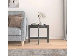 Best Mesa de centro | Mesa de apoio Ø 52.5x45 cm madeira de pinho maciça Cinzento