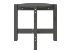 Best Mesa de centro | Mesa de apoio Ø 52.5x45 cm madeira de pinho maciça Cinzento