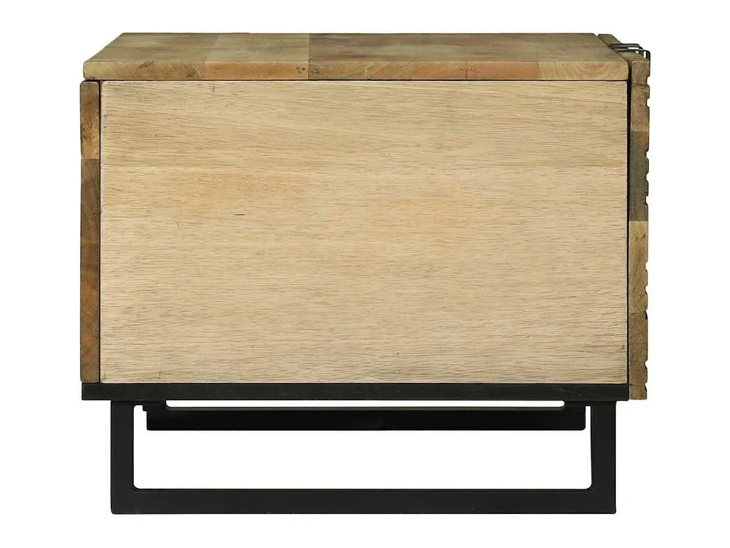 Mesa De Centro| Mesa de centro | Mesa de apoio | Mesa de café Marrom e Preto 80x50x40 cm Bege