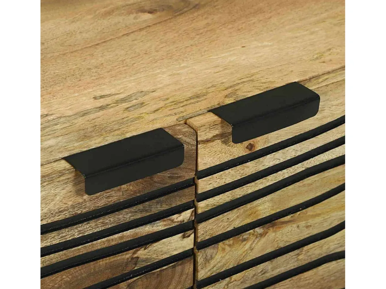 Mesa De Centro| Mesa de centro | Mesa de apoio | Mesa de café Marrom e Preto 80x50x40 cm Bege