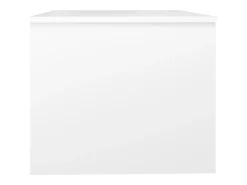 New Mesa de centro | Mesa de apoio 80x50x42.5 cm madeira processada Branco