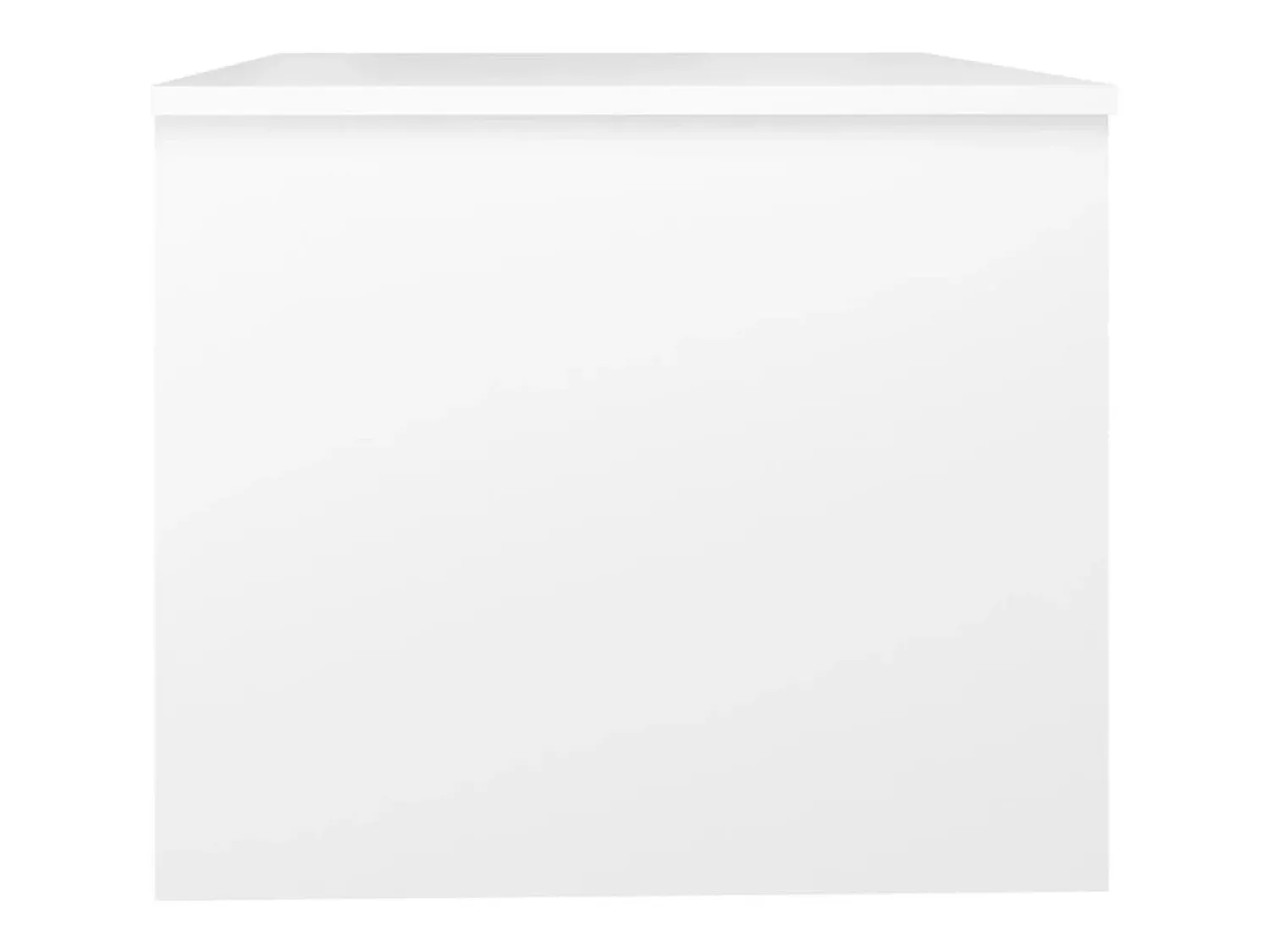 New Mesa de centro | Mesa de apoio 80x50x42.5 cm madeira processada Branco